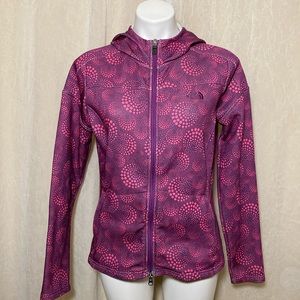 The North Face TKA STRETCH full zip woman’s med pink and purple design